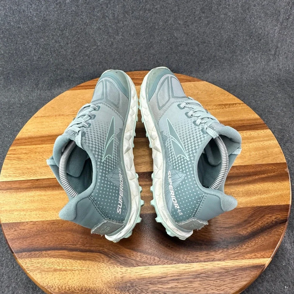 Altra Shoes Womens 7.5 Superior 4.5 Blue Gray Hiking Trail Running Sneakers